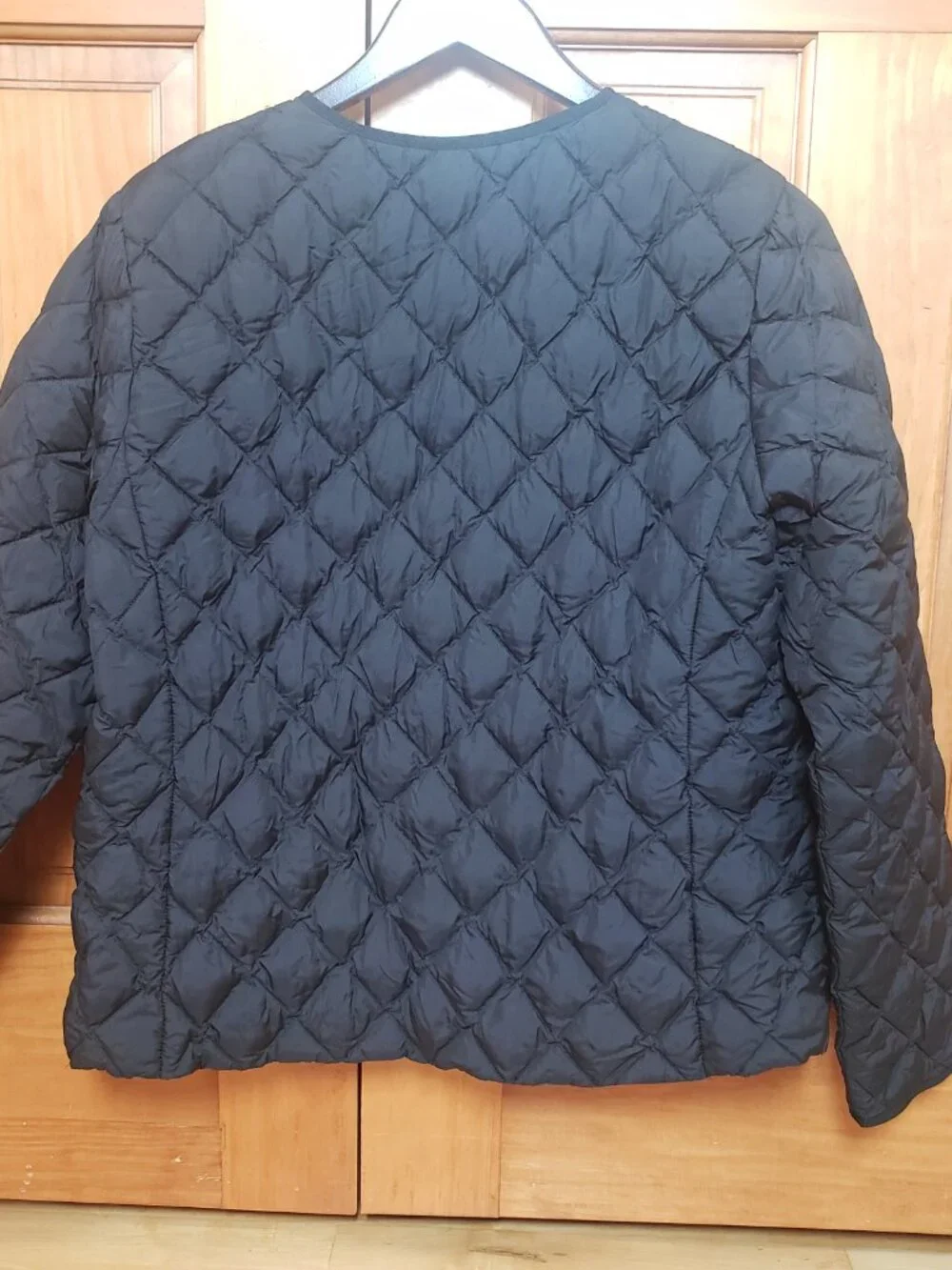 Uniqlo Jacket XL Black Snap Warm Padded Quilted Puffer Outdoors Pockets Cozy